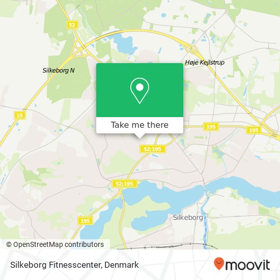 Silkeborg Fitnesscenter map