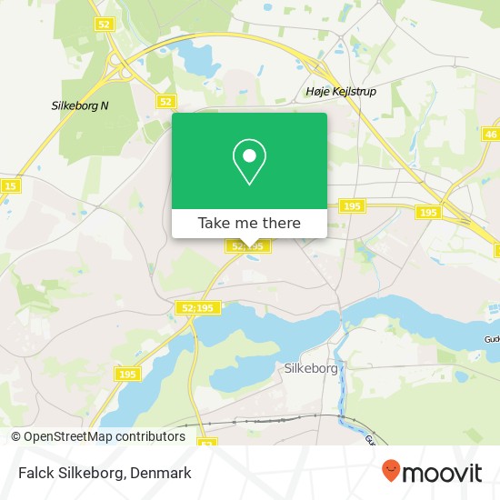 Falck Silkeborg map