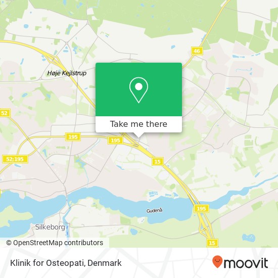 Klinik for Osteopati map