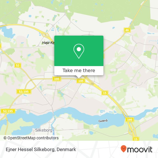 Ejner Hessel Silkeborg map