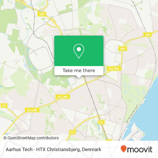 Aarhus Tech - HTX Christiansbjerg map
