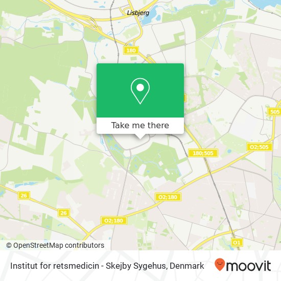 Institut for retsmedicin - Skejby Sygehus map