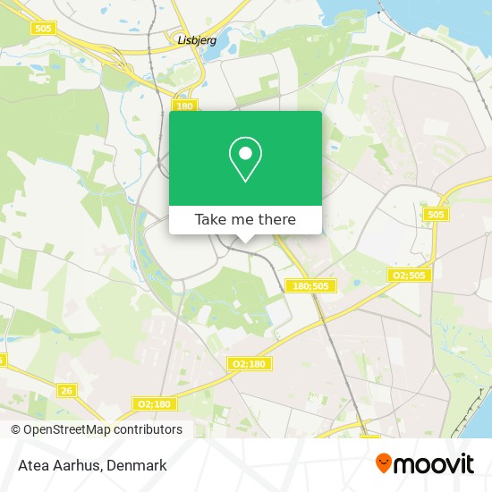 Atea Aarhus map