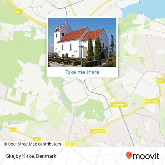 Skejby Kirke map