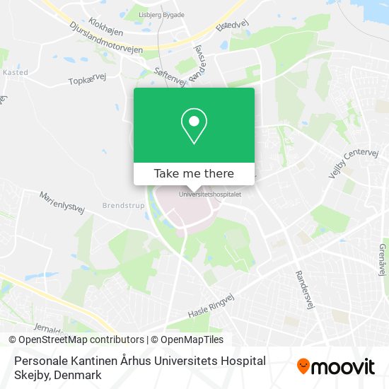 Personale Kantinen Århus Universitets Hospital Skejby map