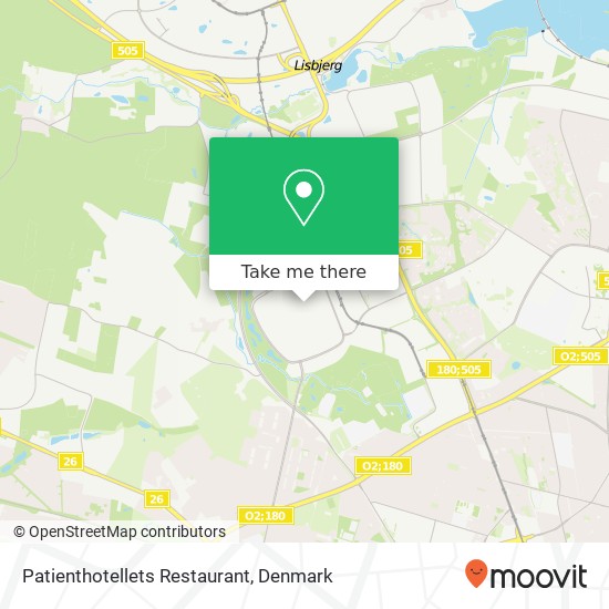 Patienthotellets Restaurant map