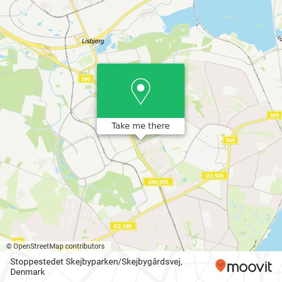 Stoppestedet Skejbyparken / Skejbygårdsvej map