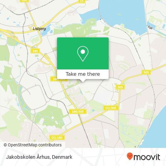 Jakobskolen Århus map