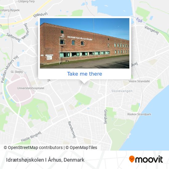 Idrætshøjskolen I Århus map