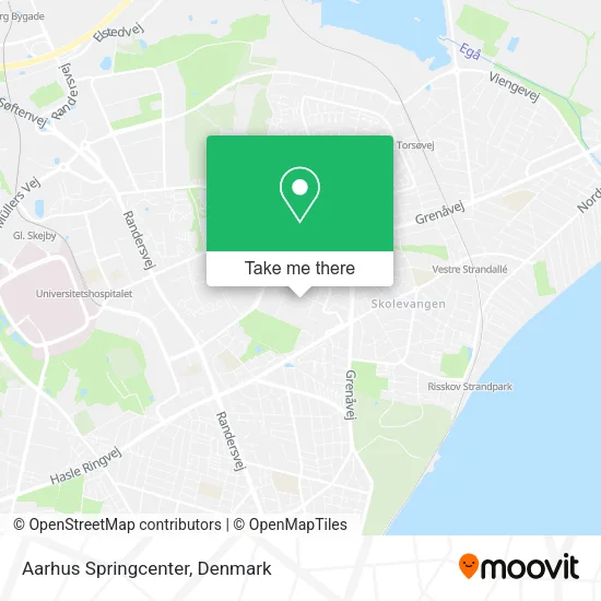Aarhus Springcenter map