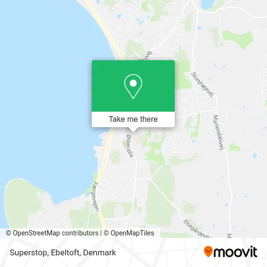 Superstop, Ebeltoft map