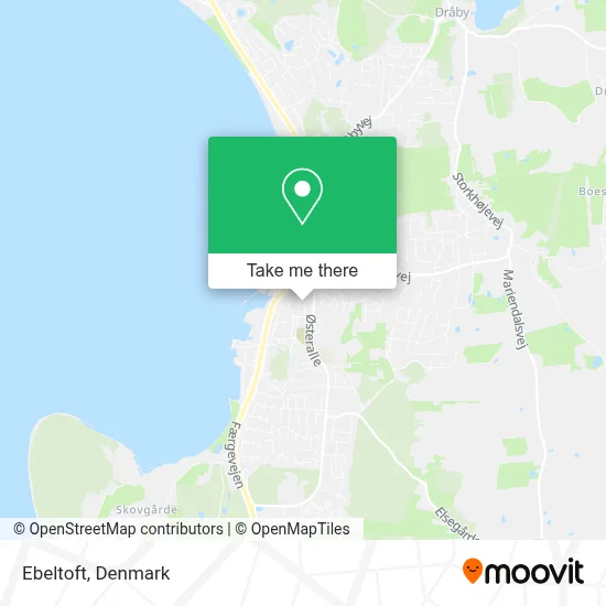 Ebeltoft map