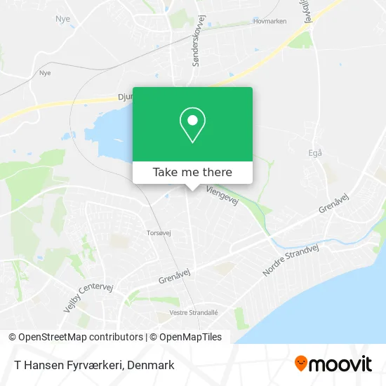 T Hansen Fyrværkeri map