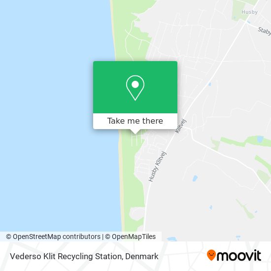 Vederso Klit Recycling Station map