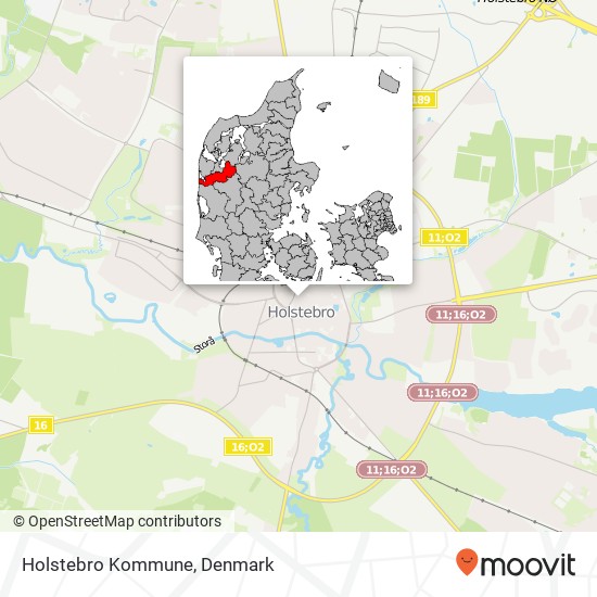 Holstebro Kommune map
