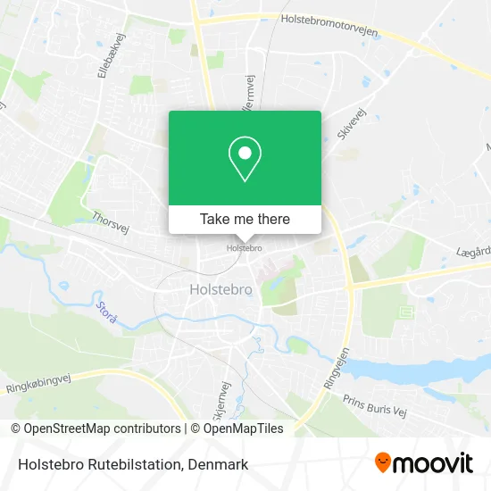 Holstebro Rutebilstation map