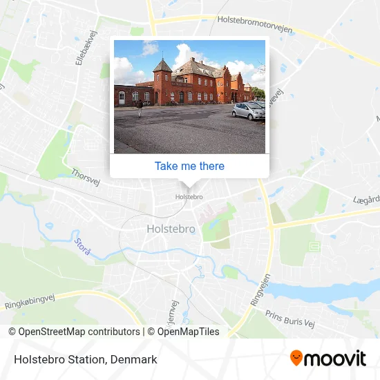 Holstebro Station map