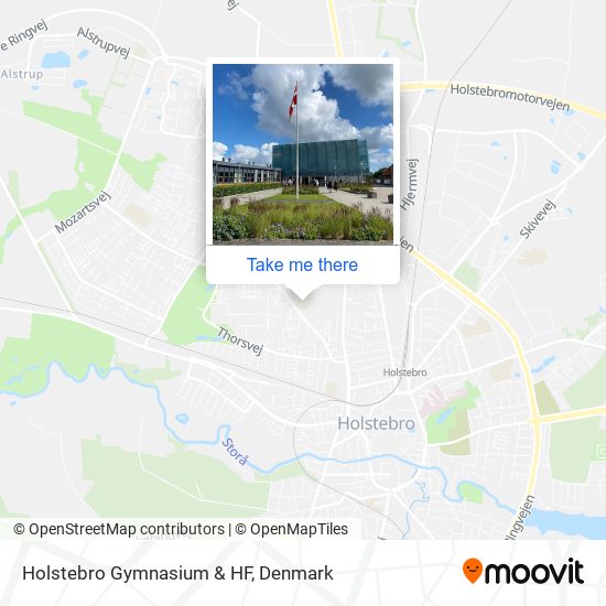 Holstebro Gymnasium & HF map