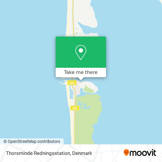 Thorsminde Redningsstation map