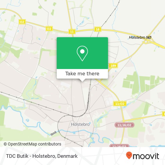 TDC Butik - Holstebro map