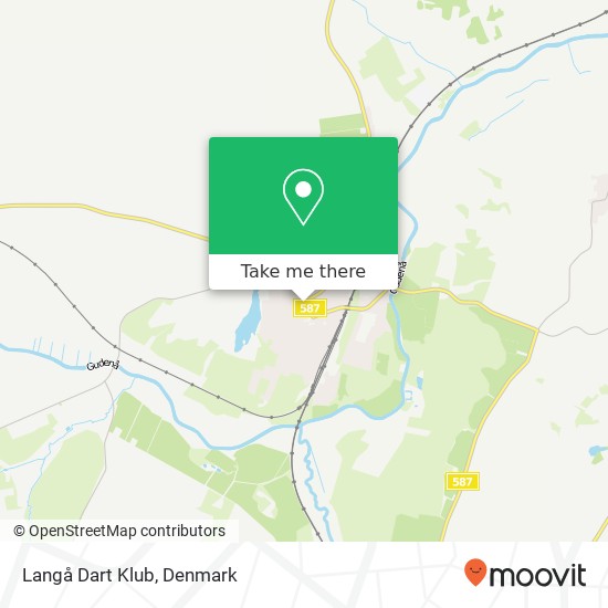 Langå Dart Klub map