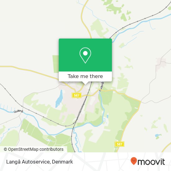 Langå Autoservice map