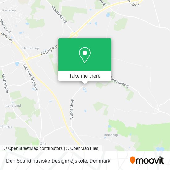 Den Scandinaviske Designhøjskole map