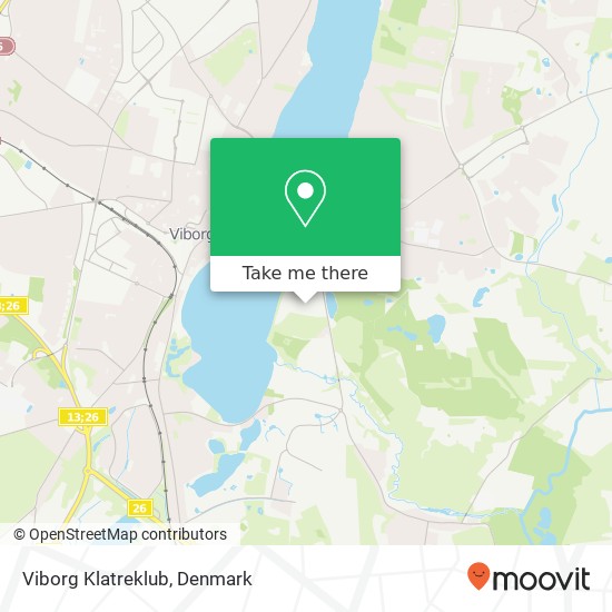 Viborg Klatreklub map