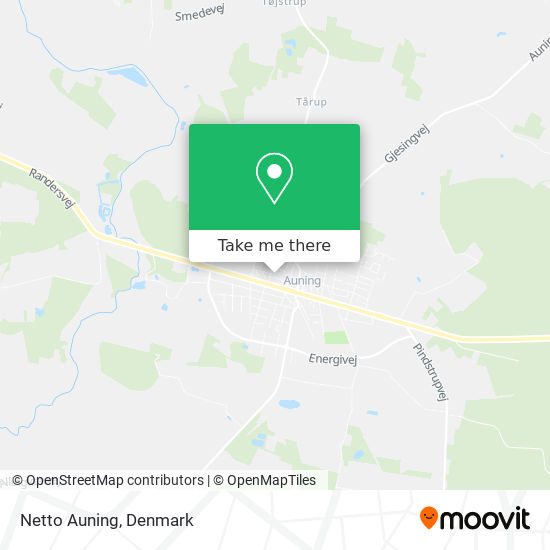 Netto Auning map