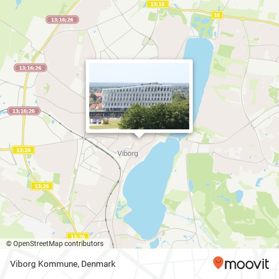 Viborg Kommune map