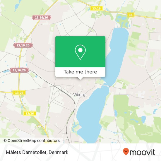 Målets Dametoilet map