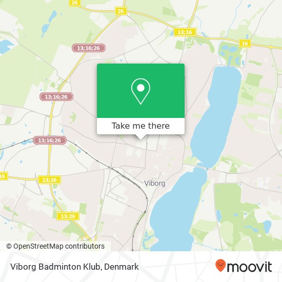 Viborg Badminton Klub map