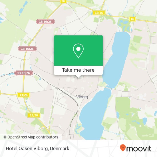 Hotel Oasen Viborg map