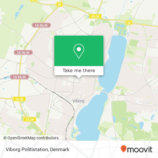 Viborg Politistation map