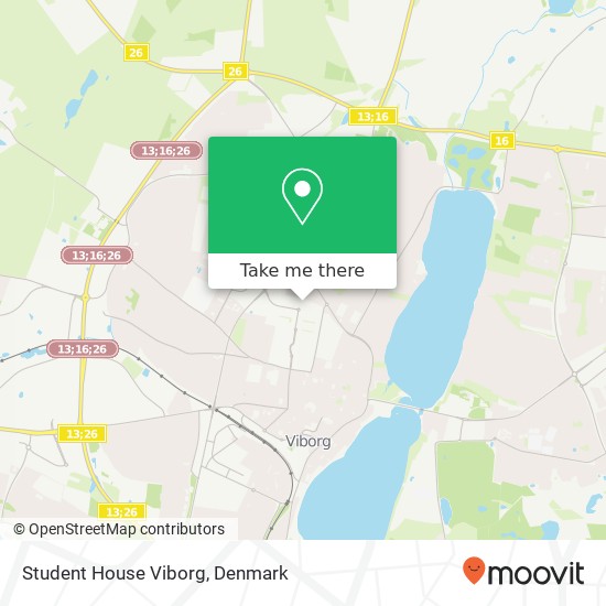 Student House Viborg map