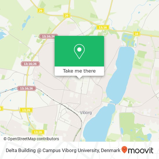 Delta Building @ Campus Viborg University map