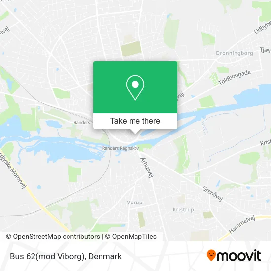 Bus 62(mod Viborg) map