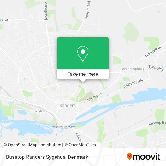 Busstop Randers Sygehus map