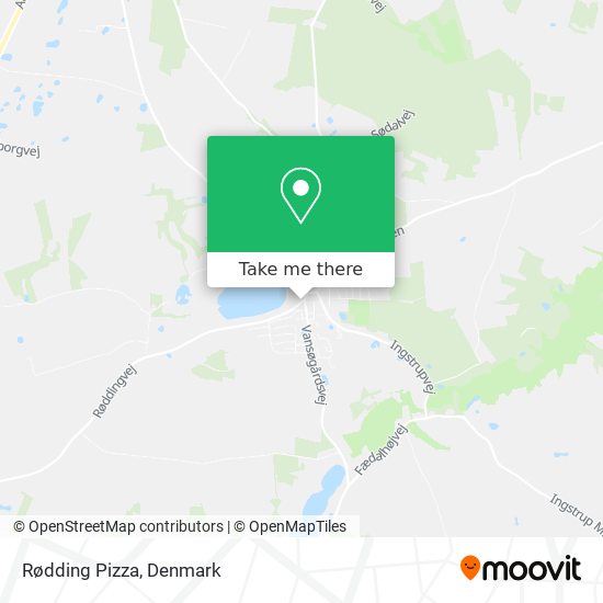 Rødding Pizza map