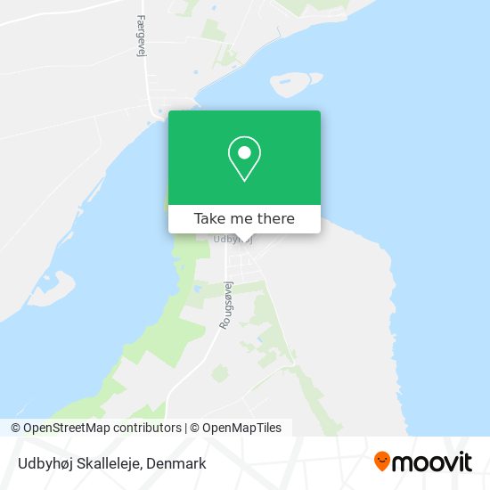 Udbyhøj Skalleleje map