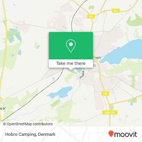 Hobro Camping map