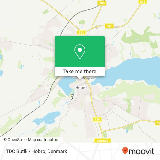 TDC Butik - Hobro map