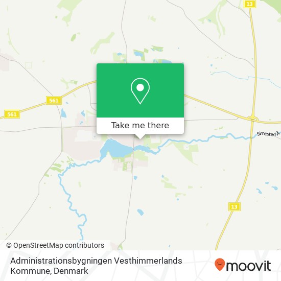 Administrationsbygningen Vesthimmerlands Kommune map