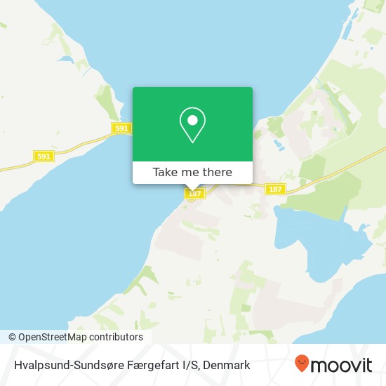 Hvalpsund-Sundsøre Færgefart I / S map