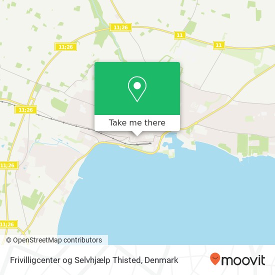 Frivilligcenter og Selvhjælp Thisted map