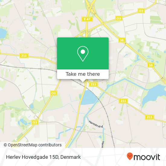 Herlev Hovedgade 15D map