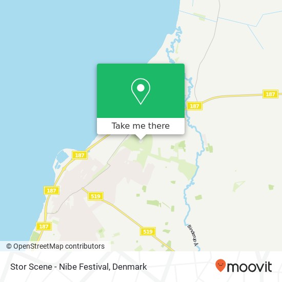 Stor Scene - Nibe Festival map