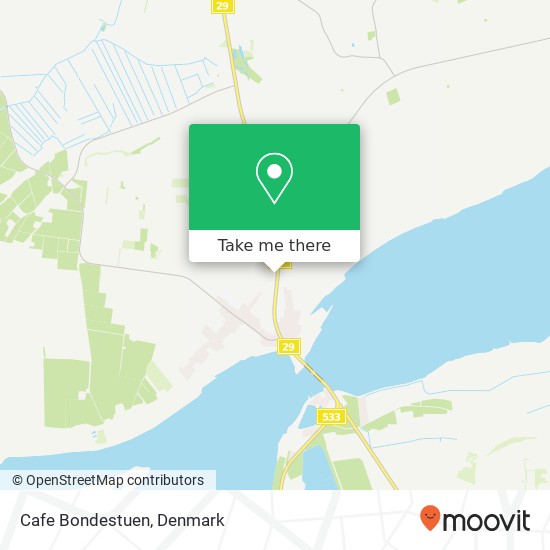 Cafe Bondestuen map