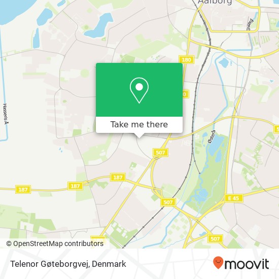 Telenor Gøteborgvej map