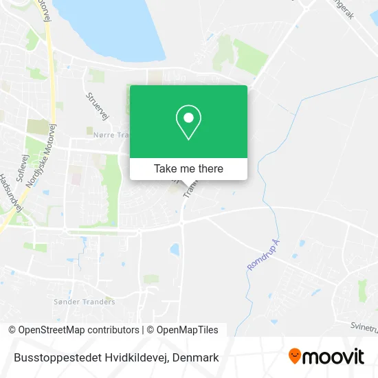 Busstoppestedet Hvidkildevej map